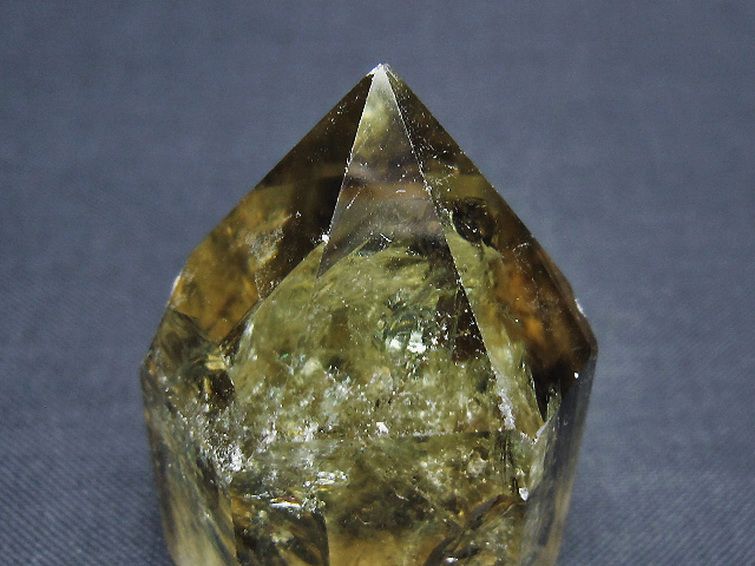 虹入り シトリン水晶 六角柱[T98-2350] 2枚目