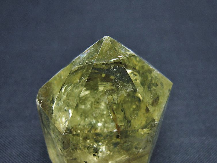 虹入り シトリン水晶 六角柱[T98-2356] 2枚目