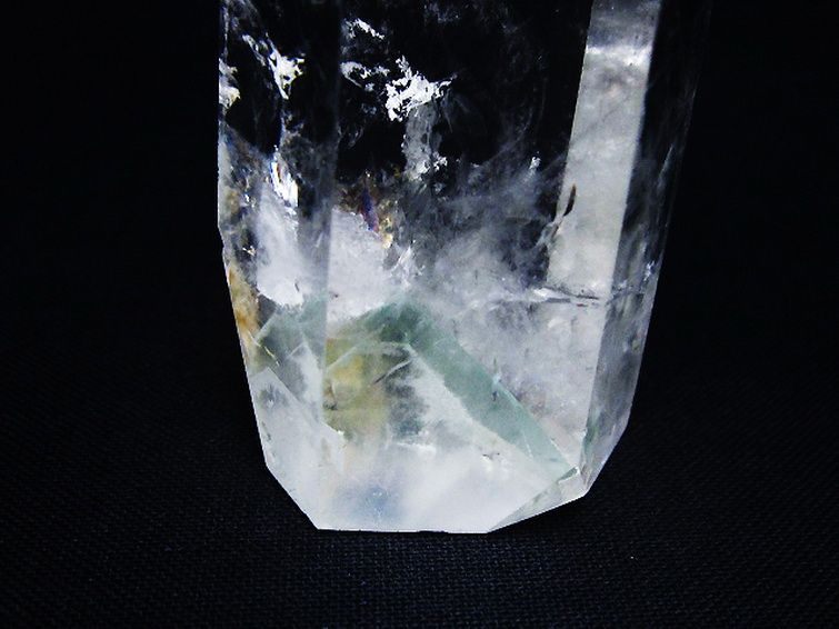 グリーンファントム水晶 六角柱 [t98-2371] 3枚目