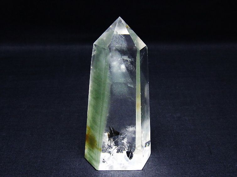 グリーンファントム水晶 六角柱 [t98-2462] 1枚目