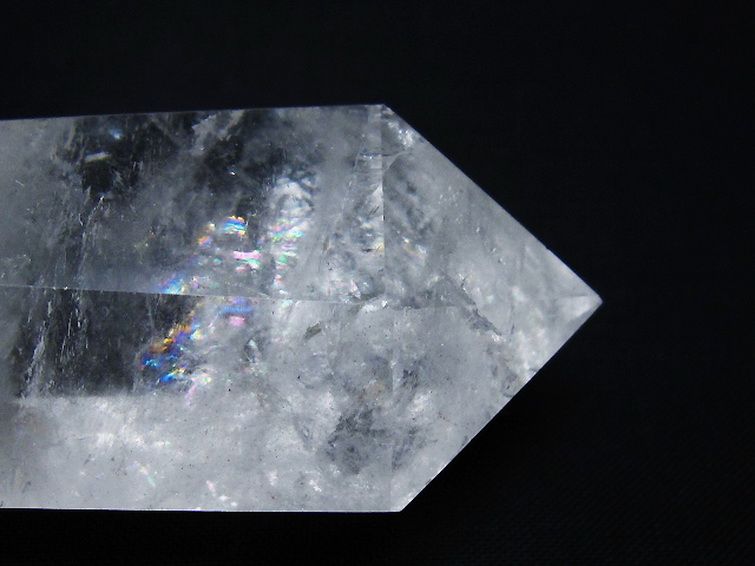 虹入り ヒマラヤ水晶ダブルポイント [t98-2517] 1枚目