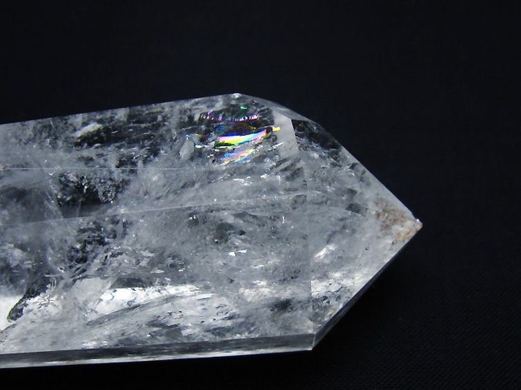 虹入り ヒマラヤ水晶ダブルポイント [t98-2529] 1枚目