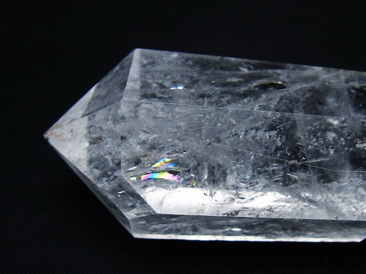 虹入り ヒマラヤ水晶ダブルポイント [t98-2529] 2枚目