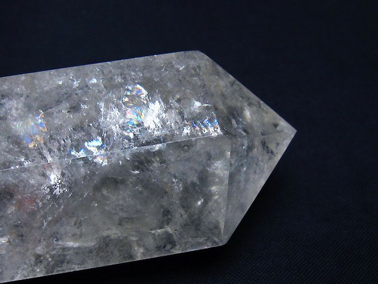 虹入り ヒマラヤ水晶ダブルポイント [t98-2532] 1枚目