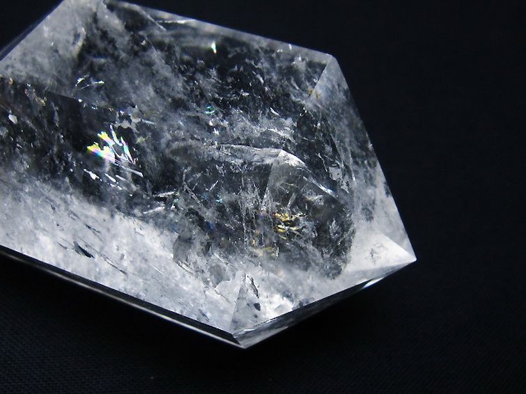 虹入り ヒマラヤ水晶ダブルポイント [t98-2590] 1枚目