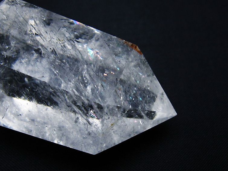 虹入り ヒマラヤ水晶ダブルポイント [t98-2590] 2枚目