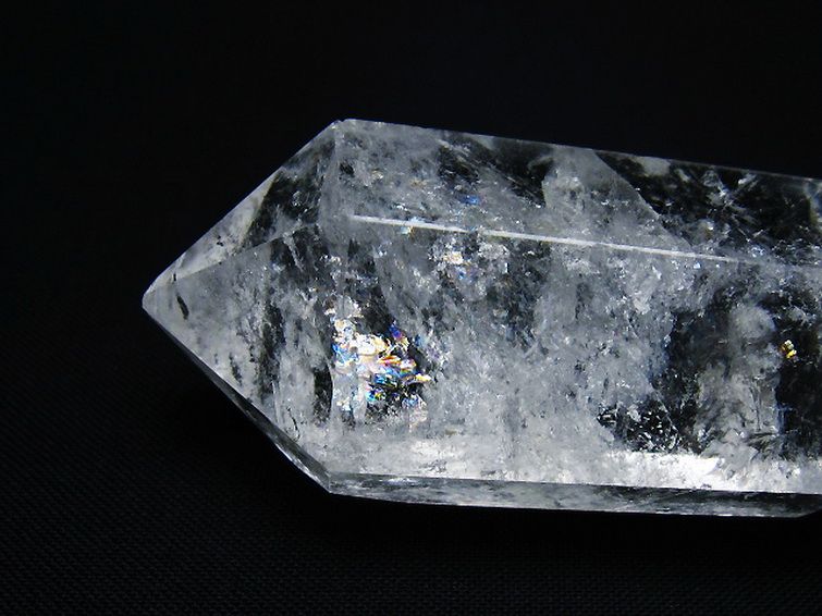 虹入り ヒマラヤ水晶ダブルポイント [t98-2608] 1枚目