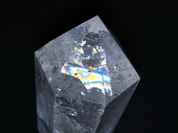 虹入り ヒマラヤ水晶ダブルポイント [t98-2615] 1枚目