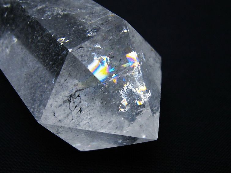 虹入り ヒマラヤ水晶ダブルポイント [t98-2615] 2枚目