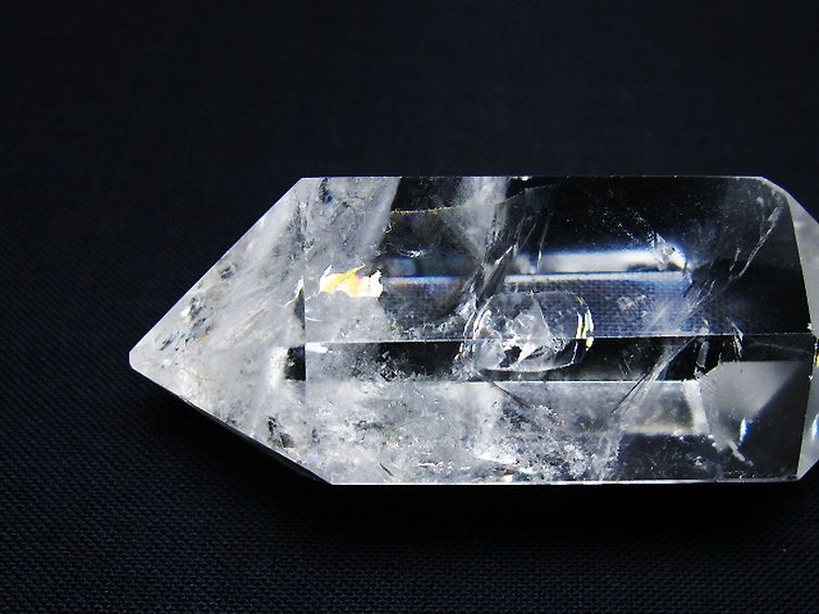 虹入り ヒマラヤ水晶ダブルポイント [t98-2619] 1枚目