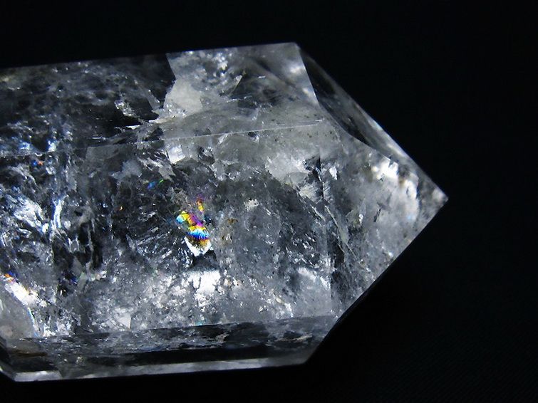 虹入り ヒマラヤ水晶ダブルポイント [t98-2675] 2枚目