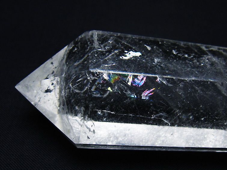 虹入り ヒマラヤ水晶ダブルポイント [t98-2686] 2枚目