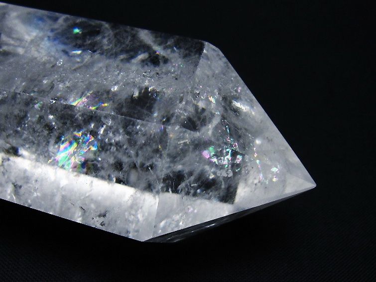 虹入り ヒマラヤ水晶ダブルポイント [t98-2692] 1枚目