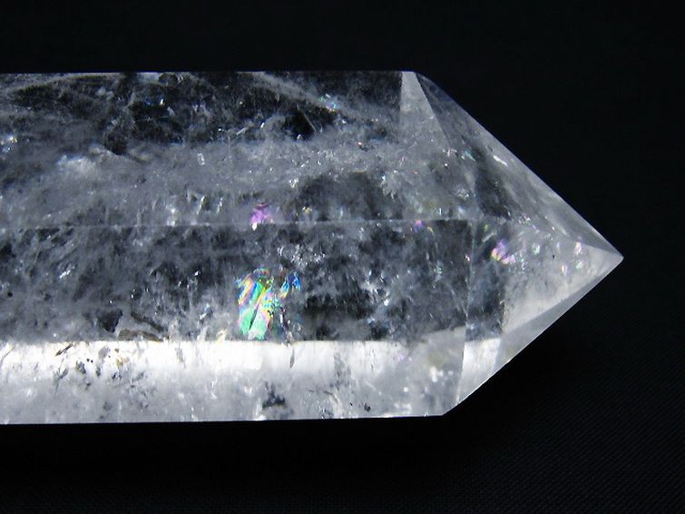 虹入り ヒマラヤ水晶ダブルポイント [t98-2692] 2枚目