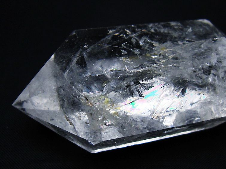 虹入り ヒマラヤ水晶ダブルポイント [t98-2724] 2枚目