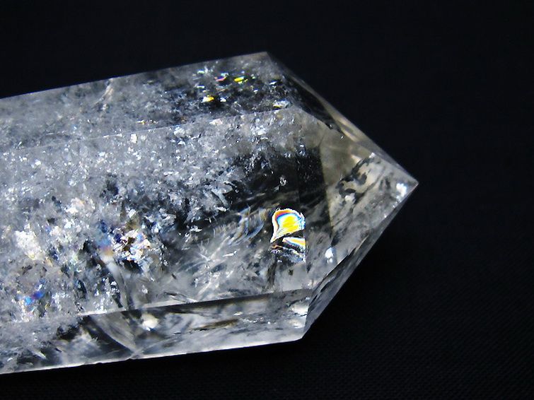 虹入り ヒマラヤ水晶ダブルポイント [t98-2728]