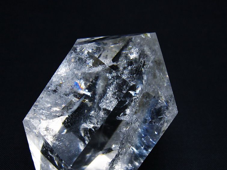 虹入り ヒマラヤ水晶ダブルポイント [t98-2735] 1枚目