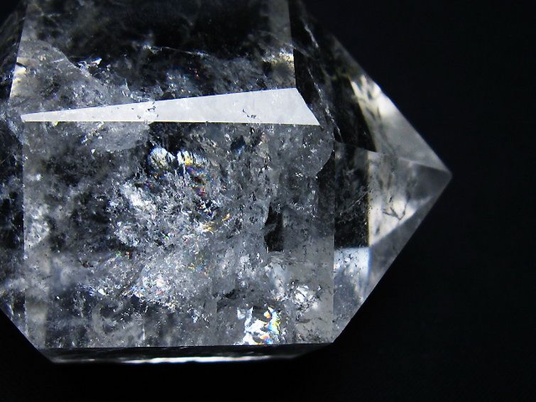 虹入り ヒマラヤ水晶ダブルポイント [t98-2735] 2枚目