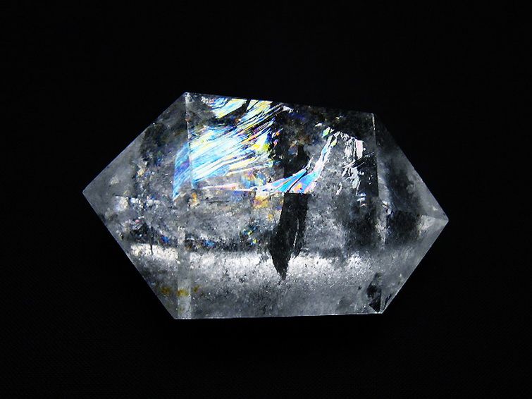 虹入り ヒマラヤ水晶ダブルポイント [t98-2736] 3枚目