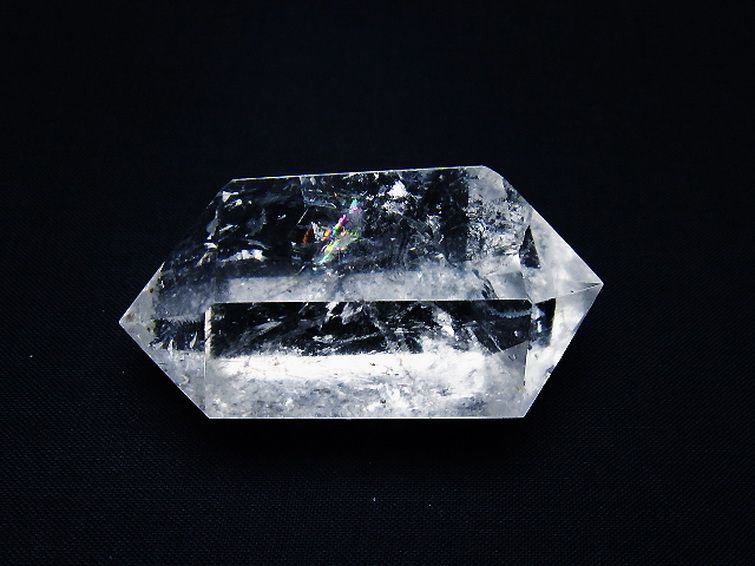 虹入り ヒマラヤ水晶ダブルポイント [t98-2744]