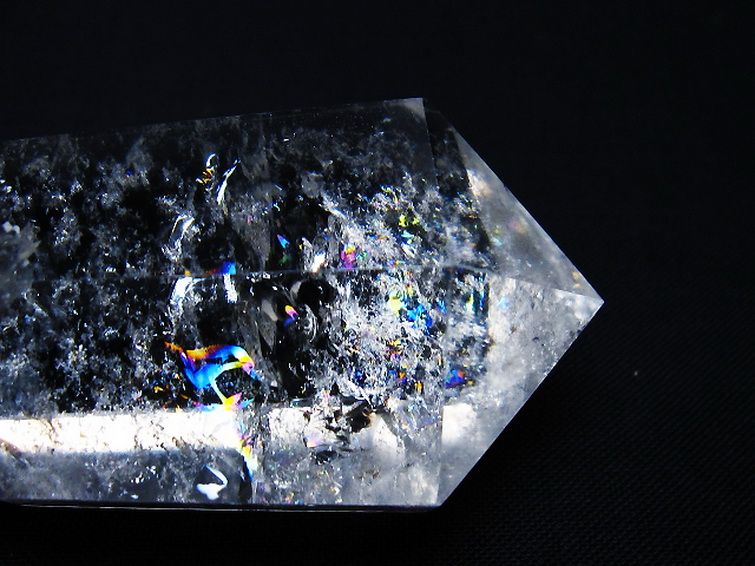 虹入り ヒマラヤ水晶ダブルポイント [t98-2756] 2枚目