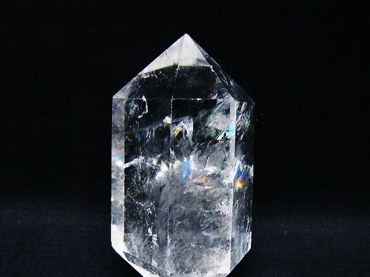 虹入り ヒマラヤ水晶ダブルポイント [t98-2761] 1枚目