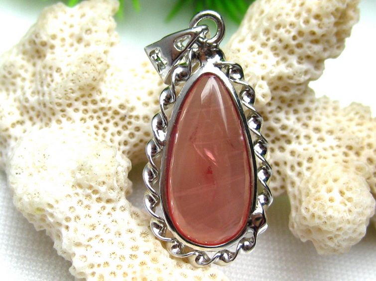 インカローズ ロードクロサイト ペンダント [W12-2] 1枚目