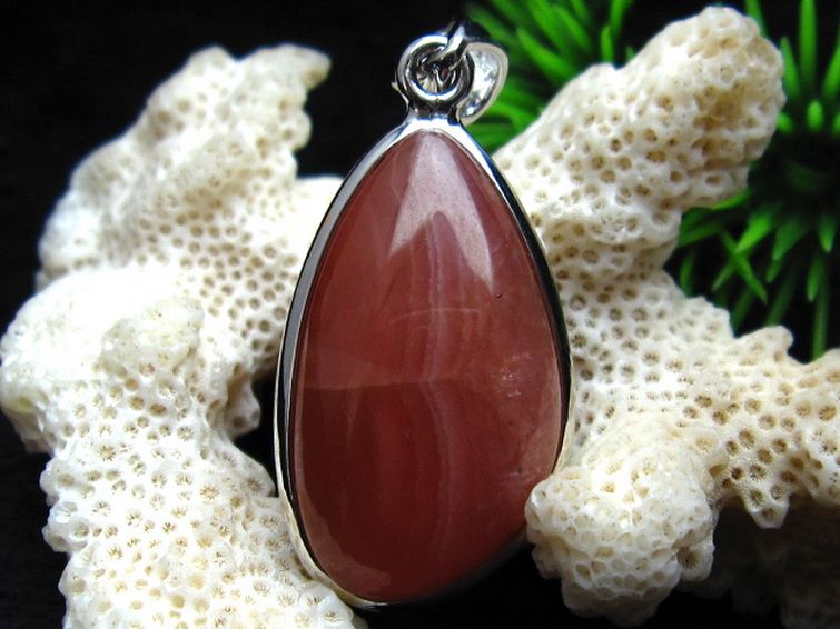 インカローズ ロードクロサイト ペンダント [W13-25] 1枚目