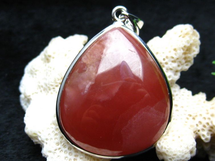 インカローズ ロードクロサイト ペンダント [W13-49] 1枚目