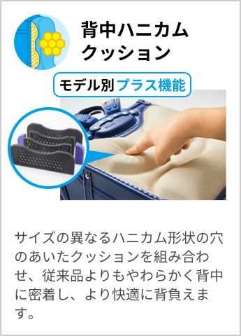 背中ハニカムクッション