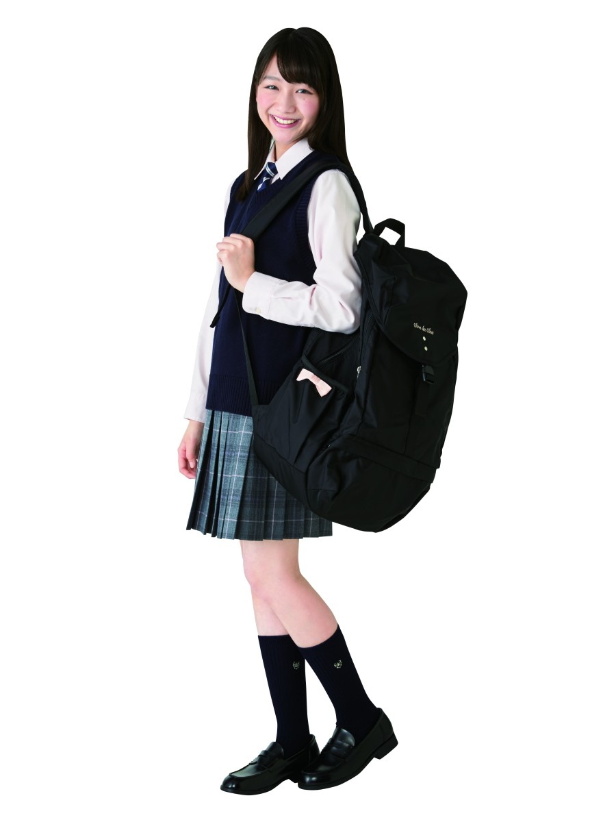 OLIVE des OLIVE School スクールバッグ　ブラック OLIVE des スクールバック 通学 学生 合皮 サブバック オリーブ