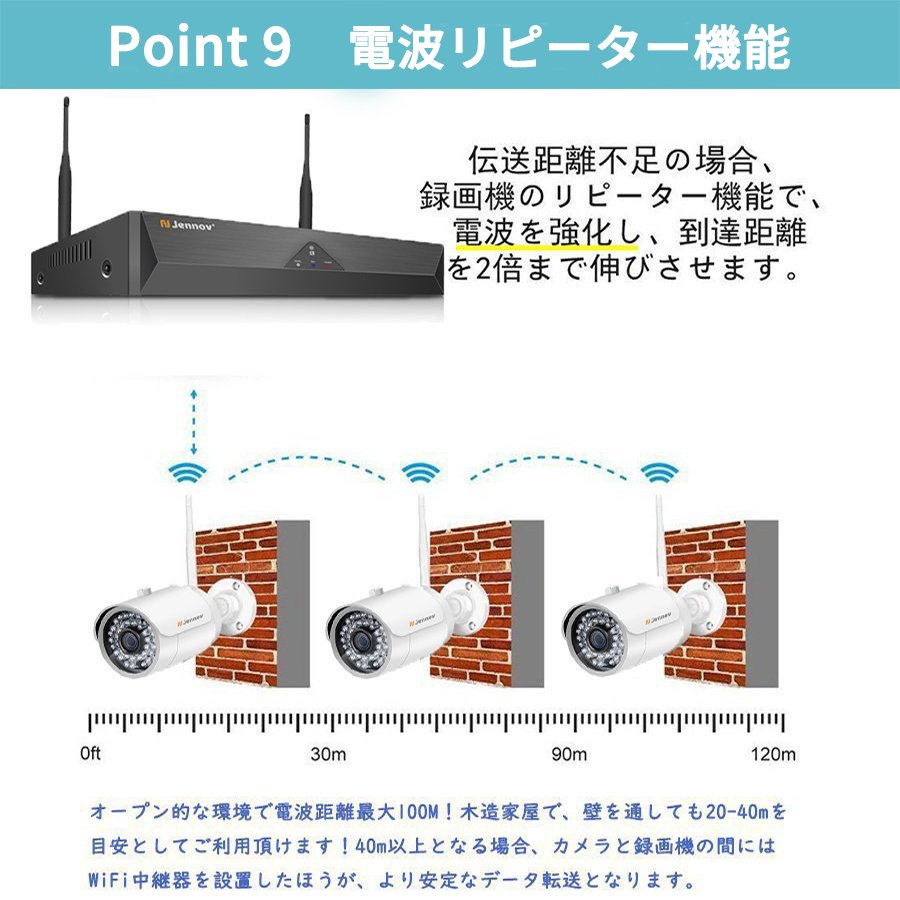 Amazon.co.jp: Jennov 防犯カメラ ワイヤレス 屋外 ソーラー 400