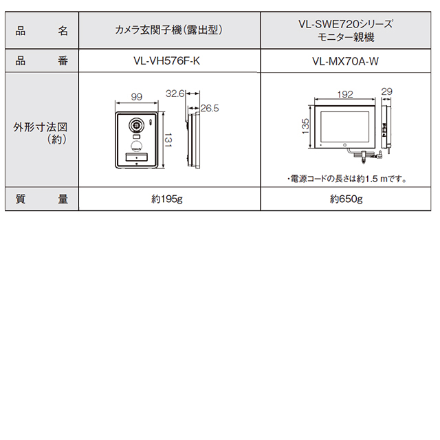 Panasonic（パナソニック） スマホで外でもドアホン ドアホン 電源