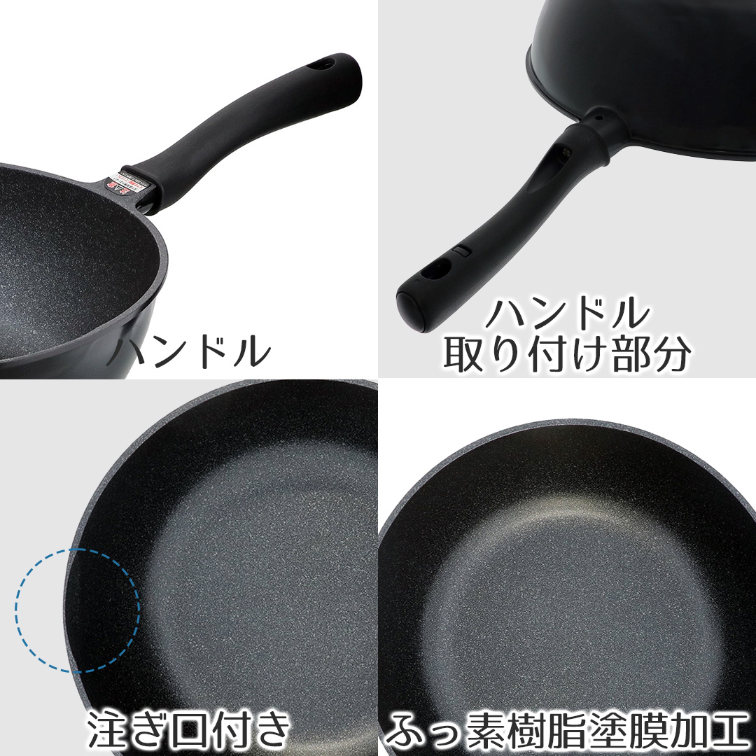 フライパン 32cm 深い 大きい サイズ 軽量 ガス火 でかすぎる