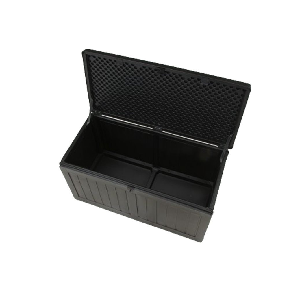 収納BOX ベンチ 190L ブラック 組立式 不二貿易 | 宅配ボックス 収納