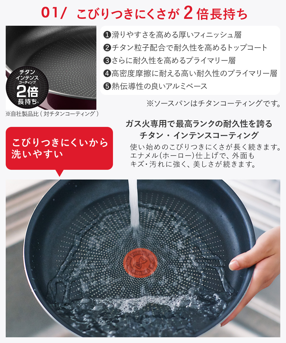 T-fal インジニオ・ネオ ヴィンテージボルドー・インテンス セット10