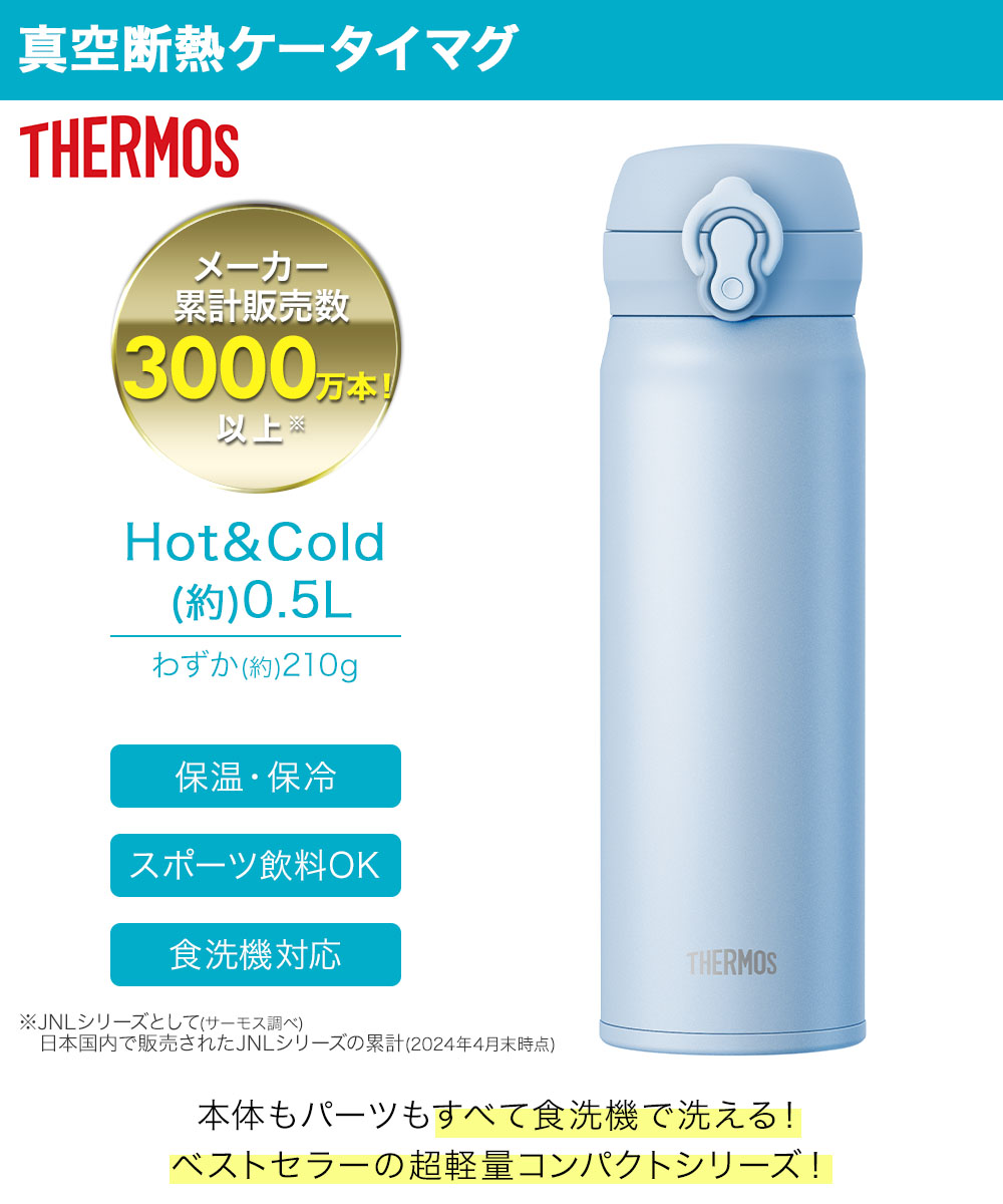 真空断熱ケータイマグ 500ml JNL-S500 サーモス | ボトル 水筒 マイ