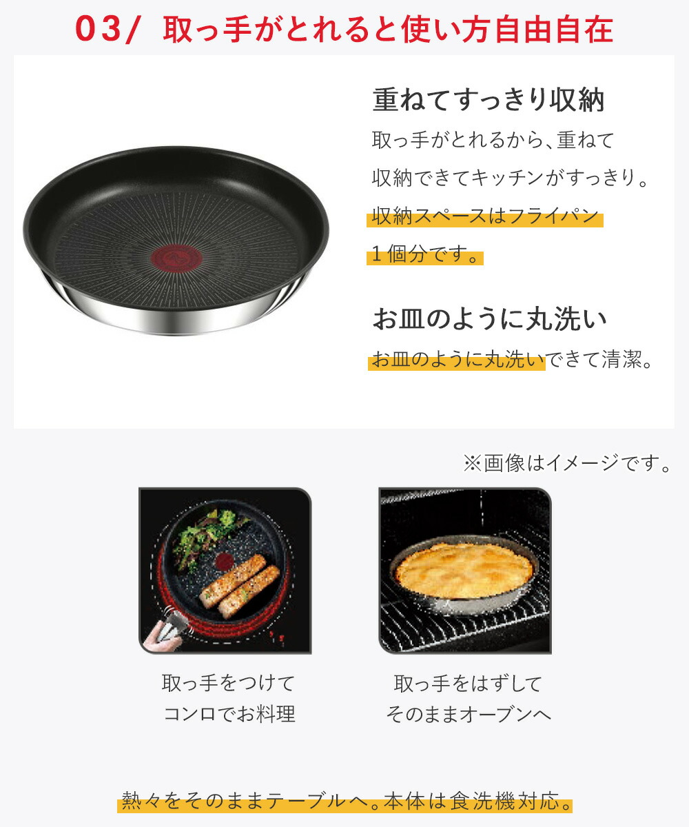 インジニオ・ネオ IH ステンレス・アンリミテッド フライパン 単品