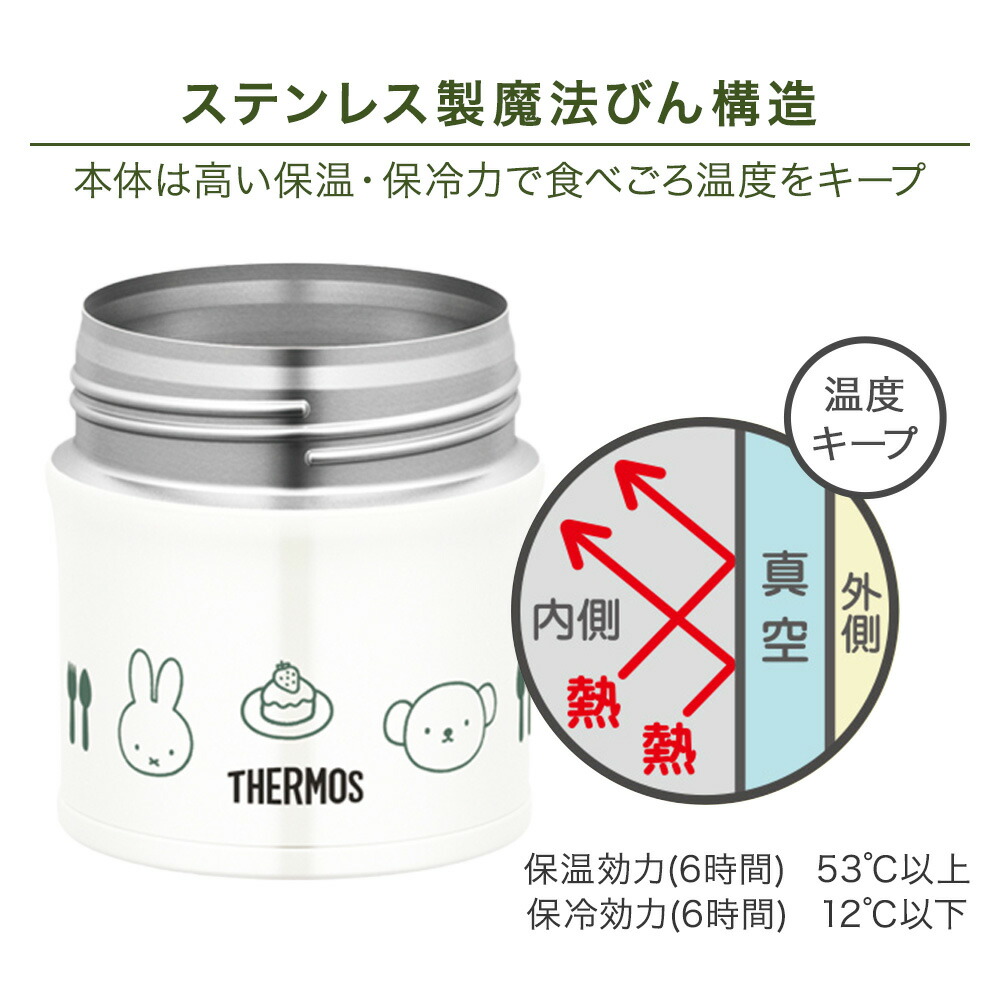 真空断熱スープジャー JBU-302B 300ml ミッフィー サーモス | thermos
