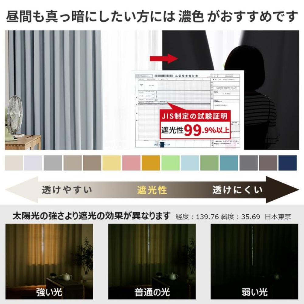 ドレープ カーテン ・ レースカーテン 4枚セット 幅100×丈220cm AIFY