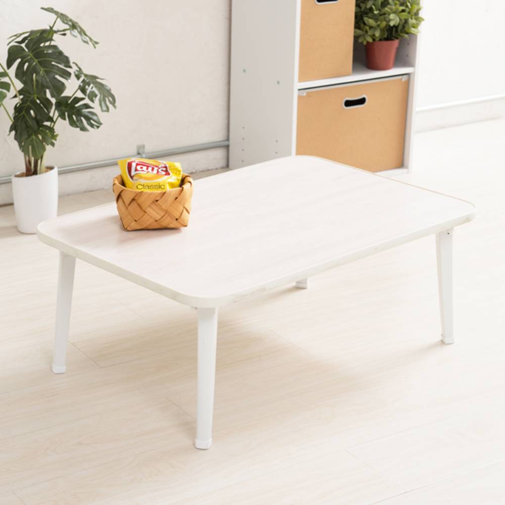 テーブル・机 n.k ミニテーブル 折りたたみ テーブル 75cm × 50cm 木目 天板 NK-75