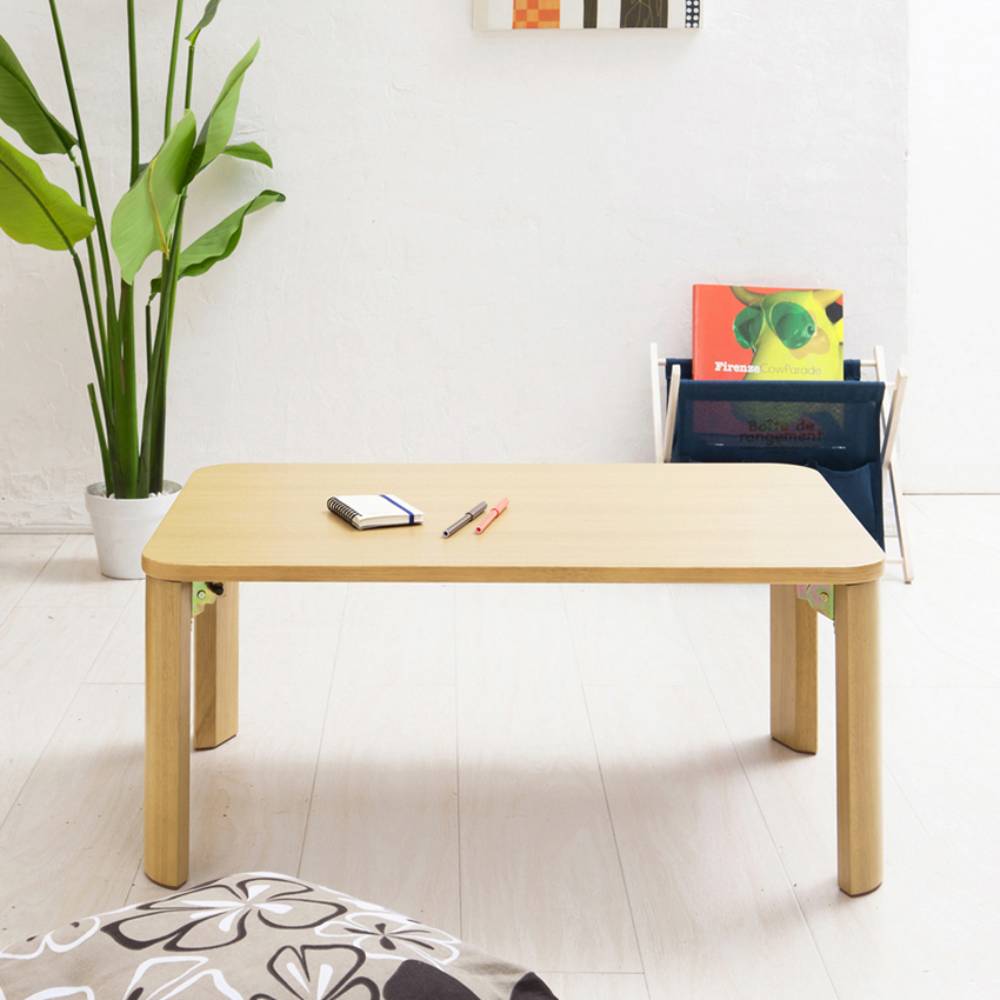 ローテーブル 折りたたみ テーブル 75cm × 50cm 木製 NK-075