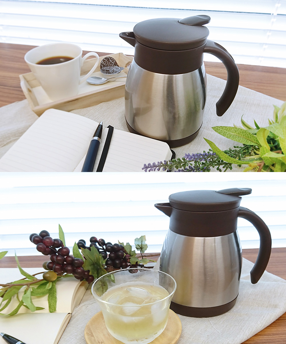 保温 ポット ステンレス 0.5L ND-4241 エコdeサーモ ベストコ 保温 ポット ステンレス 0.5L ND-4241 エコdeサーモ ベストコ