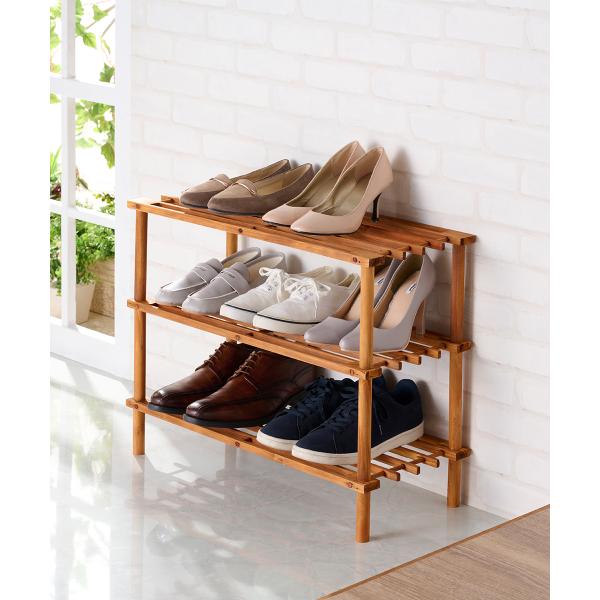 ハンディ フリーマルチラック 3段 | ディスプレイラック ウッドラック