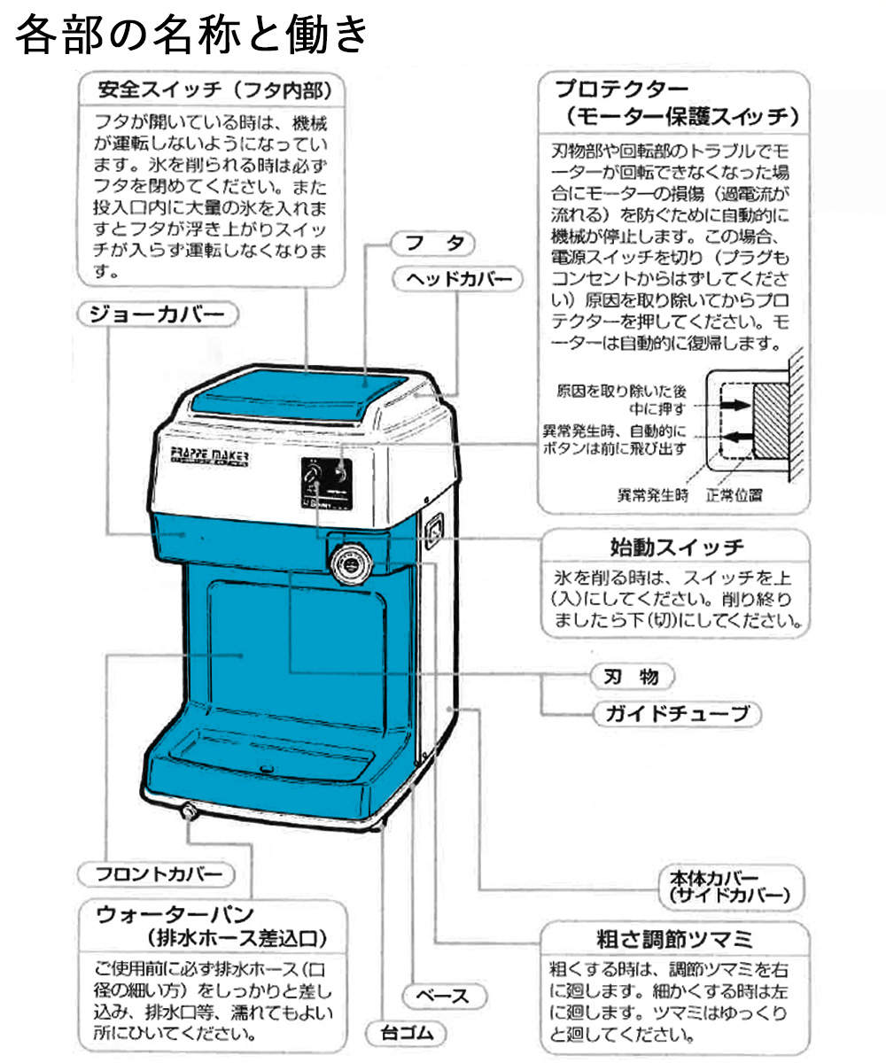 法人限定 】 かき氷器 電動 ベルト駆動 ハイパワー バラ氷専用