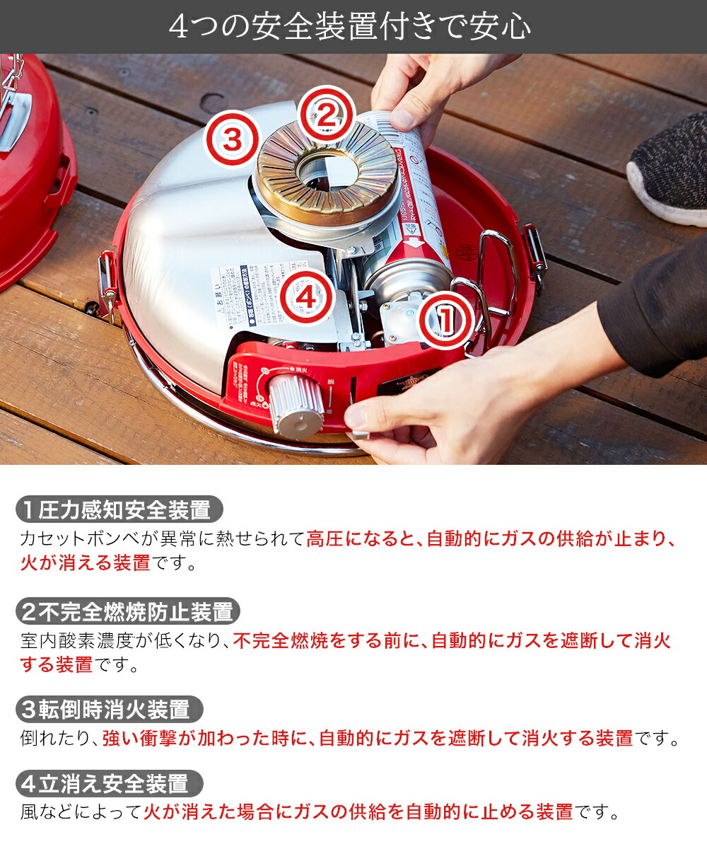 アラジン ポータブル ガス ストーブ ボンベ3Pセット SAG-BF02A