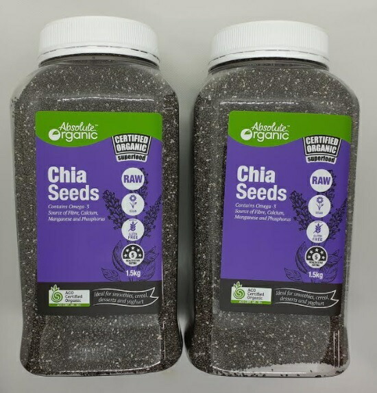コストコ 2本セット KS ABSOLUTE ORGANIC CHIA SEEDS コストコ 2本セット KS ABSOLUTE ORGANIC CHIA SEEDS