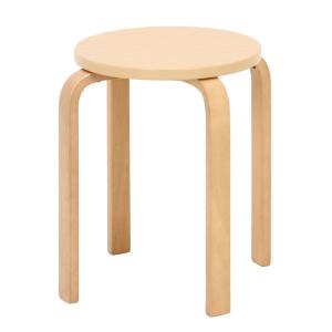 丸椅子 木製 曲げ脚椅子 曲げ木チェア （1脚売り) サイズ:40×40×44cm 曲木チェア