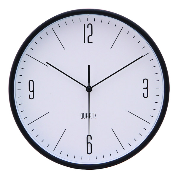 掛け時計 ホーン 25cm ホワイト/ブラック 壁掛け時計 シンプル おしゃれ かわいい｜seikatsusouzouya｜03