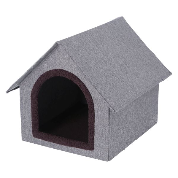 不二貿易（Fuji Boeki） 猫 犬 ペットハウス 三角屋根 L サイズ 約幅53